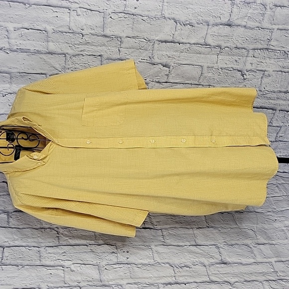 VAN HEUSEN Black and Yellow Plaid Casual Shirt‎ XL 17/17.5 - Picture 1 of 7